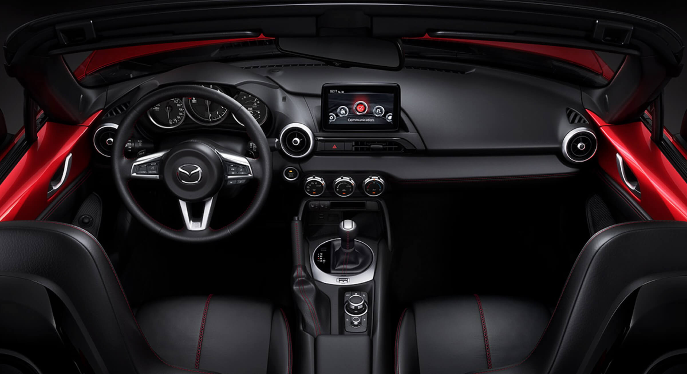 Black Leater Mazda Mx5 Interior Foto 3 (1)